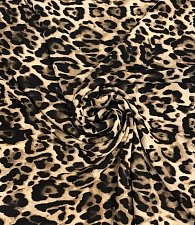 Креп леопард коричневый